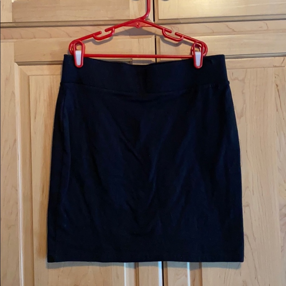 Black cotton mini skirt size medium F21